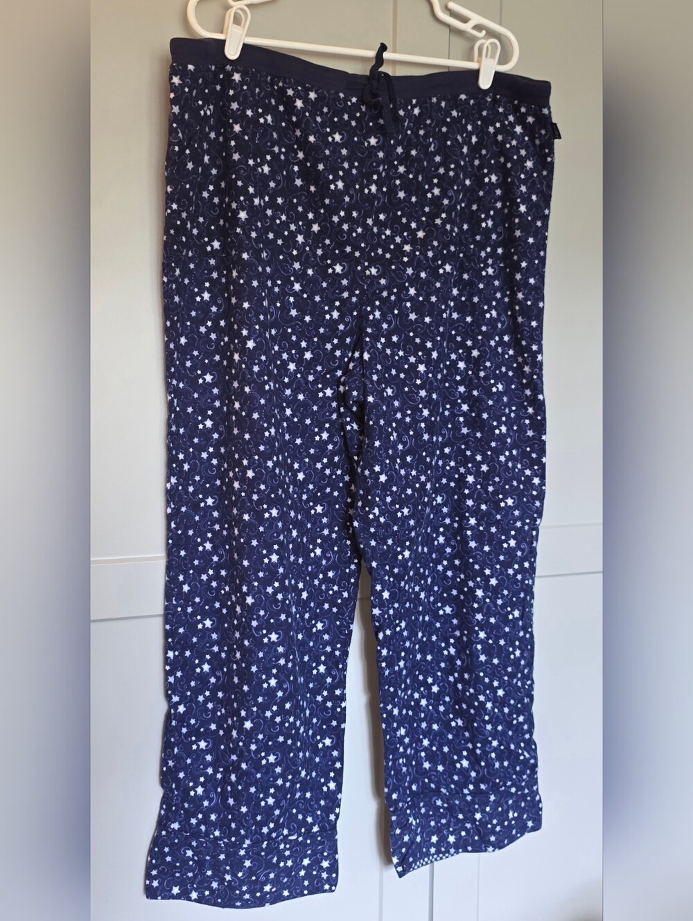 Mixit Womens Flannel Pajama Pants XL/ Blue White Stars